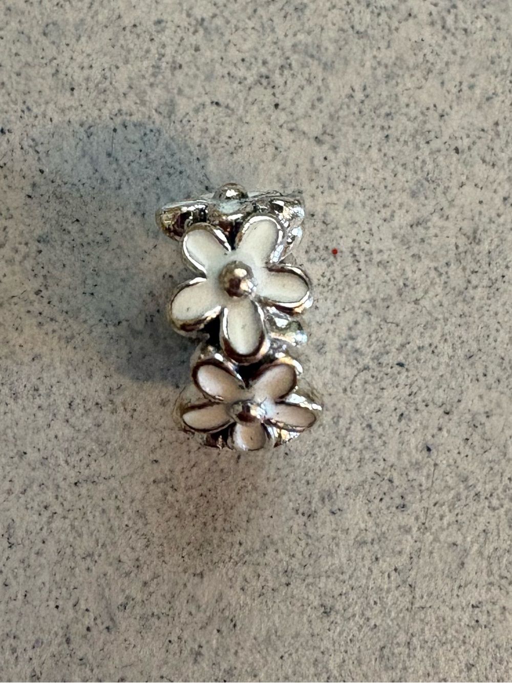 Pandora White Flower Charm